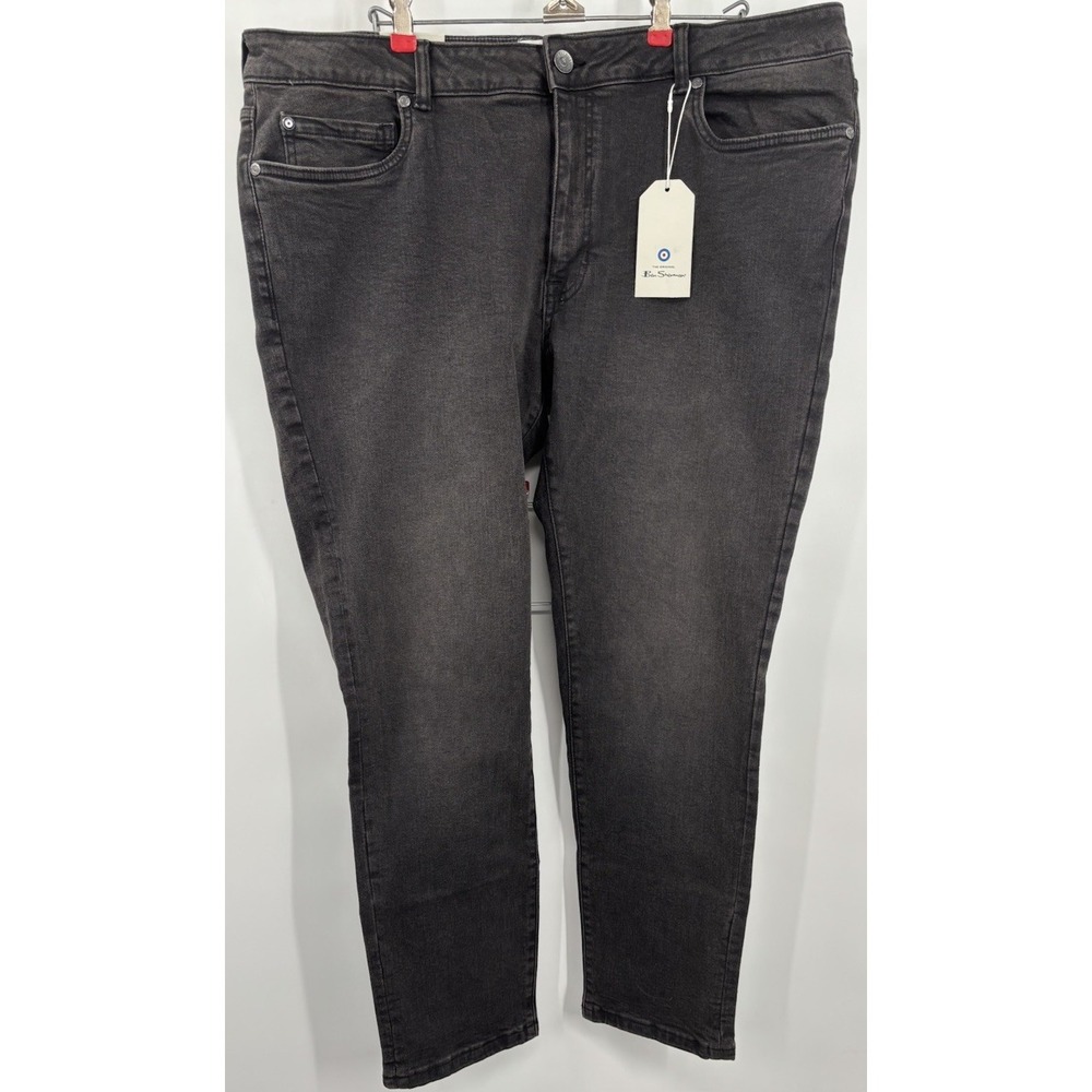 Ben Sherman Slim Fit Jeans Men's 38x30 Black Stretch Trafalgar Wash NEW